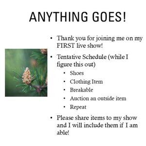 Please join me for my FIRST live show!